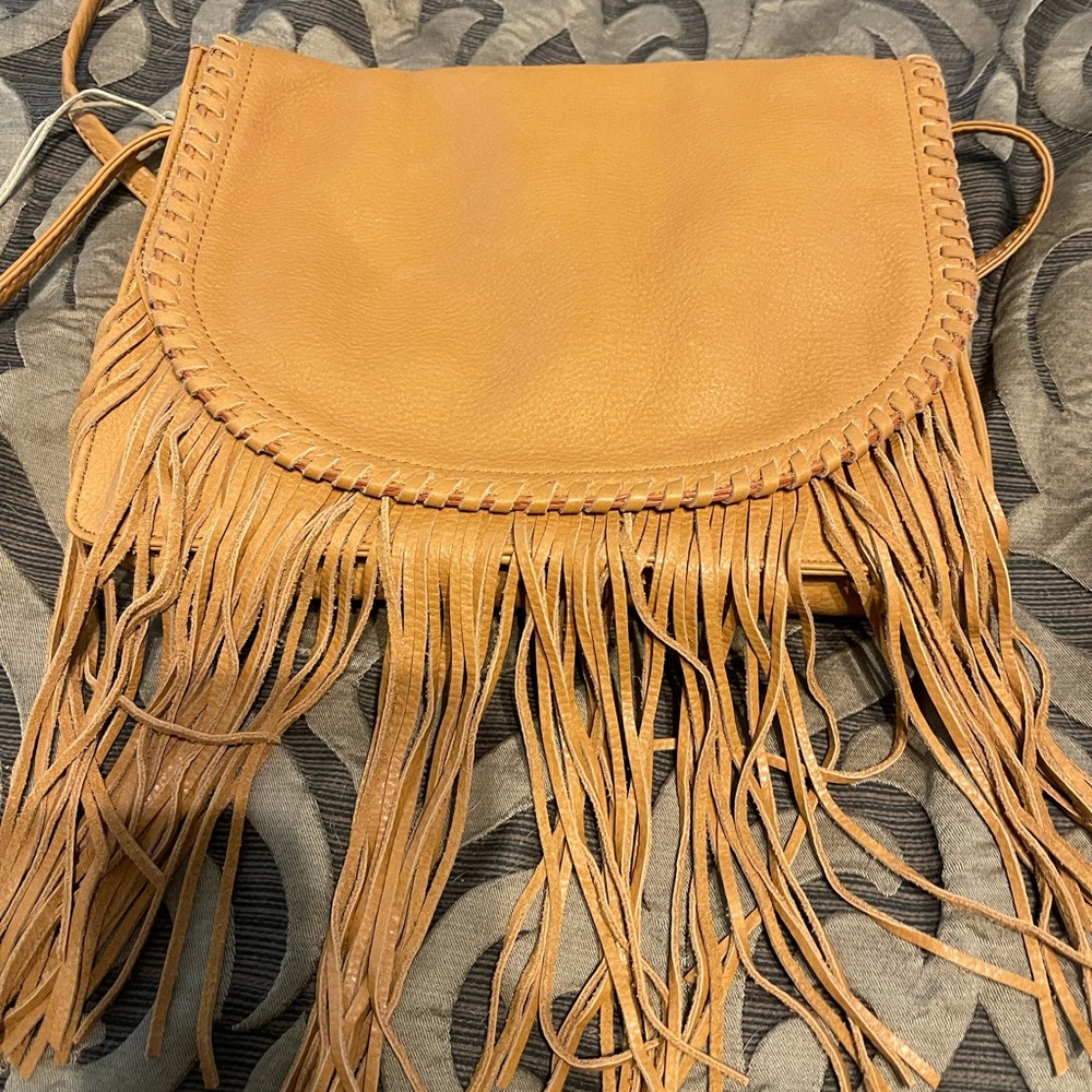 Hobo  Brand. Fringe Leather Crossbody Handbag